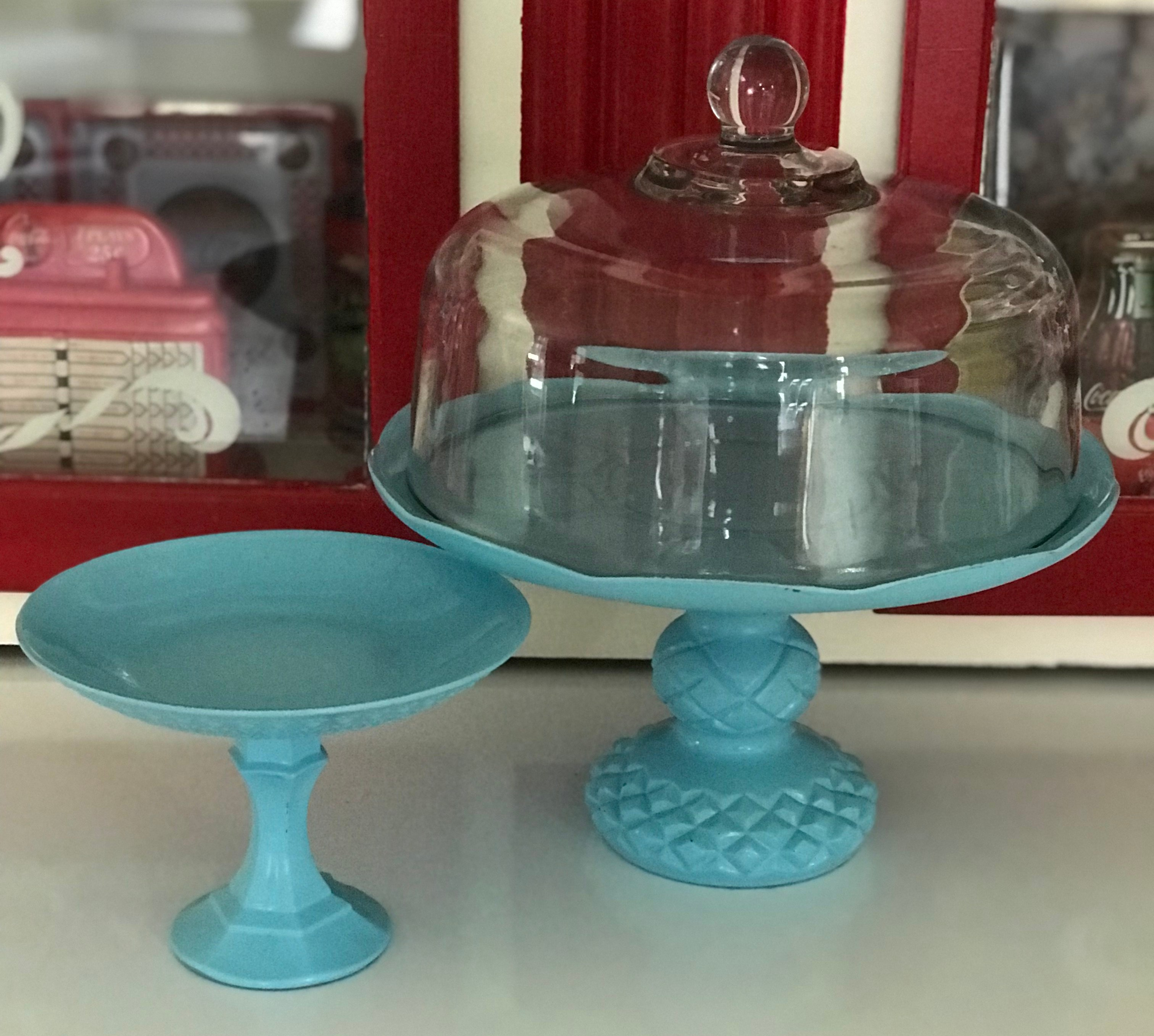 cake stand and plate